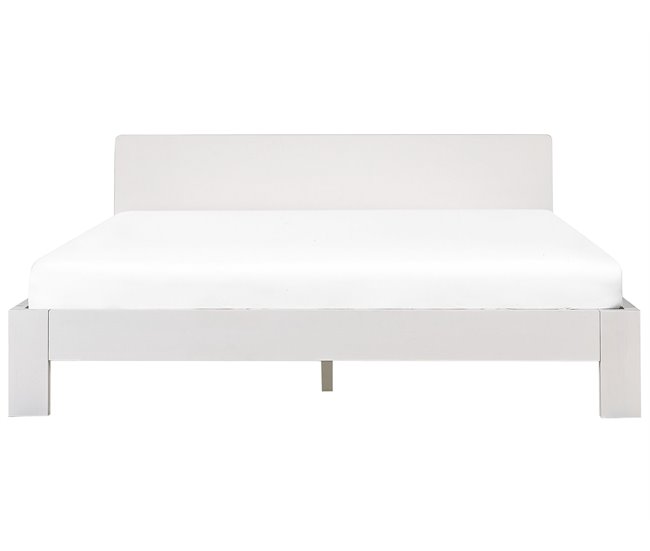 Beliani Cama Pinho ROYAN 189x210 Branco