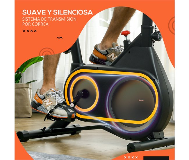 Bicicleta Estática Aço e Polietileno SPORTNOW Preto