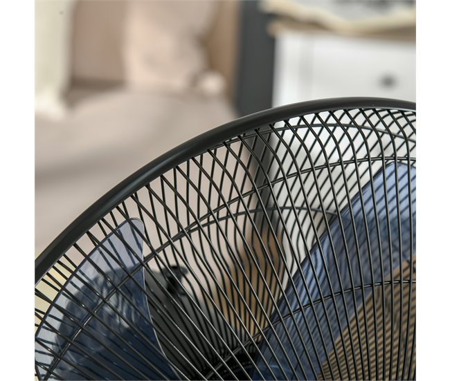 Ventoinha com Nebulizador Metal, AS, ABS e PE HOMCOM Preto