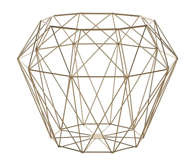 Beliani Mesa de apoio ELIDA 43x43 Dourado