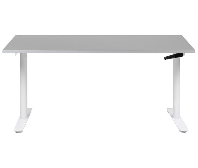 Beliani Secretária ajustável DESTIN IV 160x72 Branco