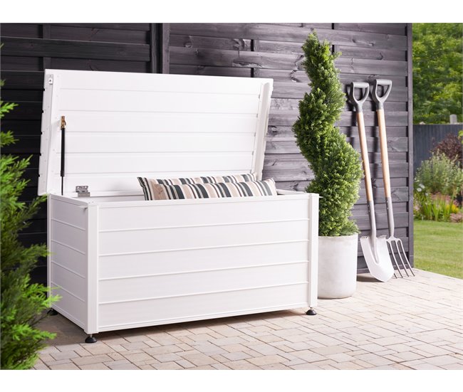 Beliani Caixa de arrumação CAMPALTO 123 Branco