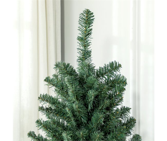 Árvore de Natal PVC, Aço HOMCOM, casa - natal Verde