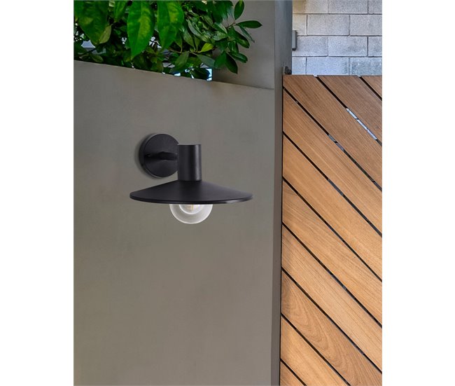 Beliani Iluminação de parede para exterior BARALIA Preto