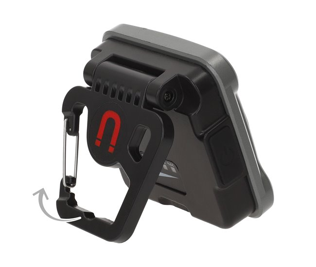 Aktive Refletor LED portátil multiuso 3 posições c/carregador USB Cinza