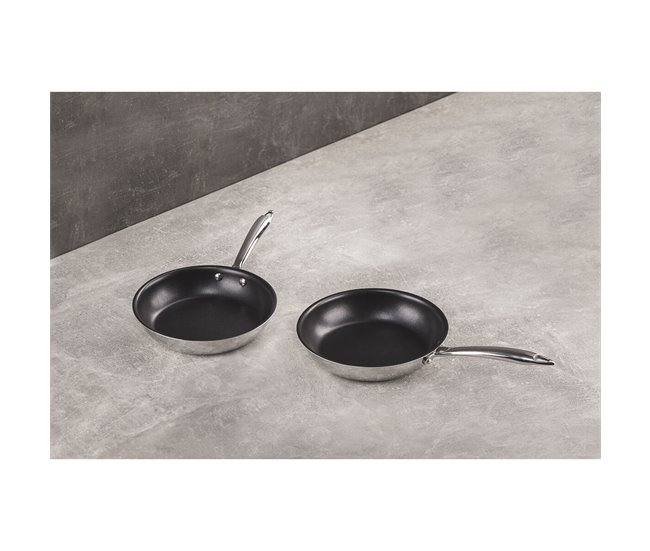 Conjunto de Frigideiras TRYPLY PURE Multicor