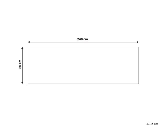 Beliani De corredor MIDALAM 80x240 Azul