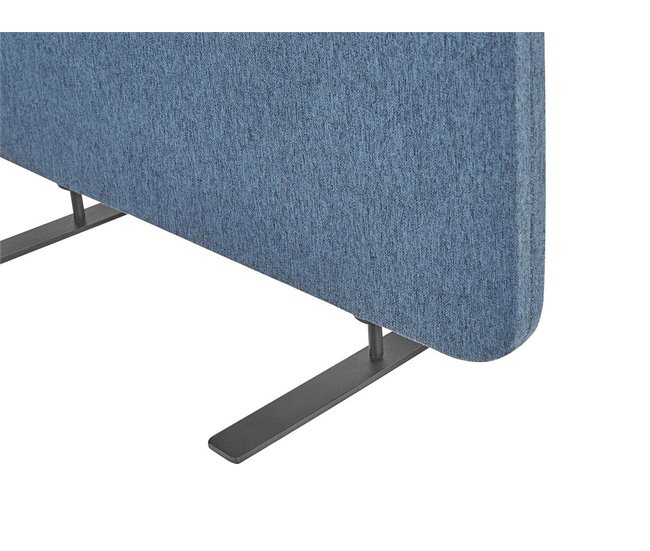 Beliani Biombo dobrável STANDI 184x30 Azul