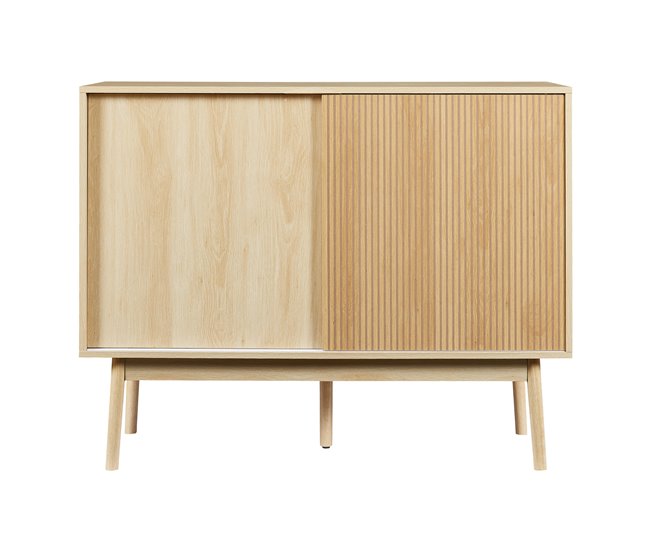 Aparador Landskrona com 2 portas [en.casa] Carvalho