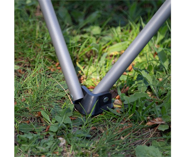 Aktive Cadeira de acampamento dobrável com porta-copos Preto