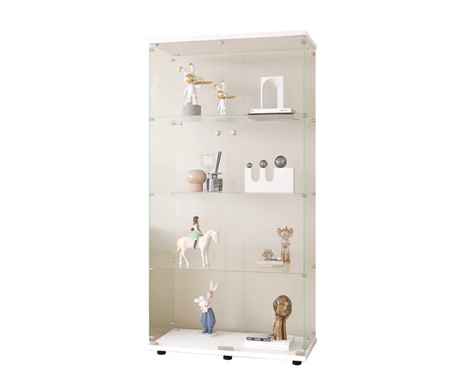 Armário de exposição, armário alto, sala de estar, cozinha 80 Branco