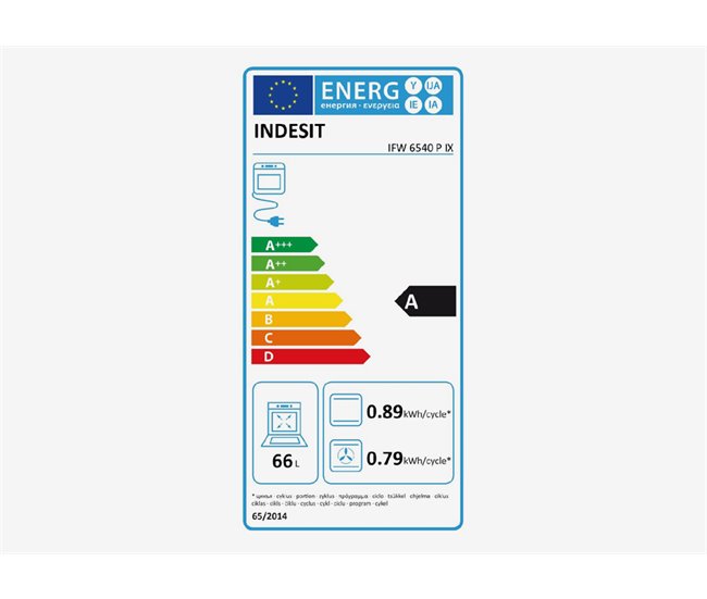 Forno elétrico INDESIT IFW 6540 P IX pirolítico 66 litros A Preto/ Inox