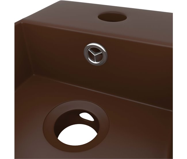Lavatório - Lavabo - Pia de banheiro c/ extravasamento Castanho