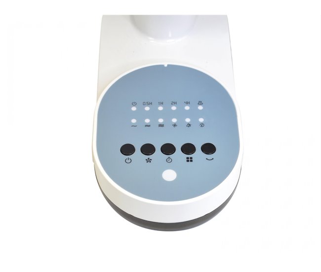 Ventilador montado na parede com temporizador e 3 velocidades Branco