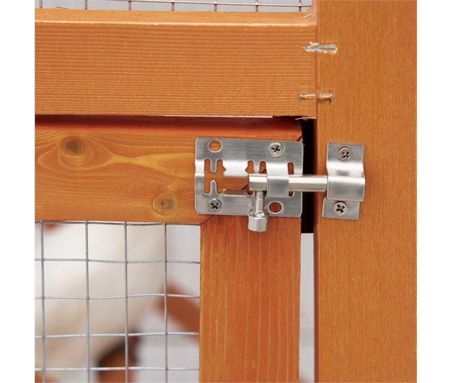 Gaiola para Pássaros Madeira de Abeto PawHut Laranja