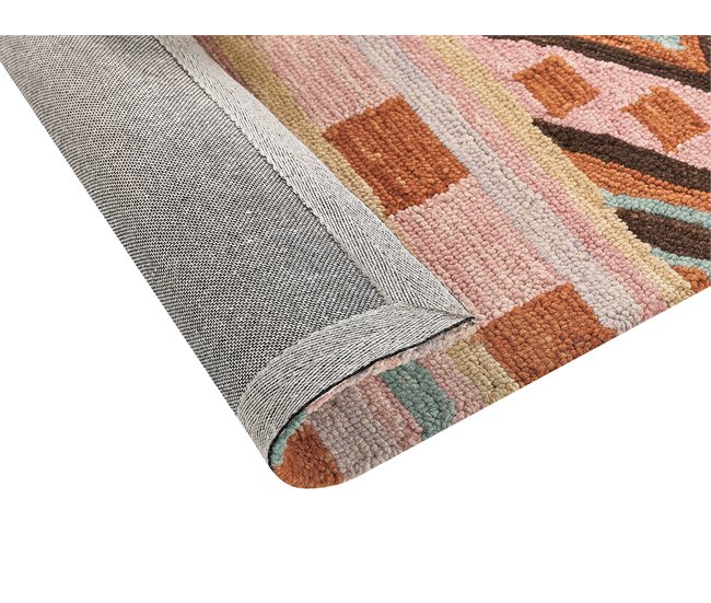 Beliani Entrelaçado YOMRA 140x200 Multicor
