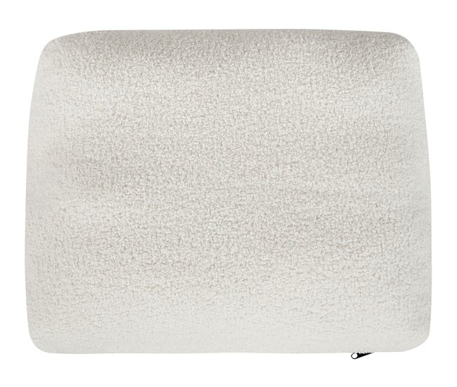 Beliani Chaise longue Bouclé ARTHEZE Castanho Claro