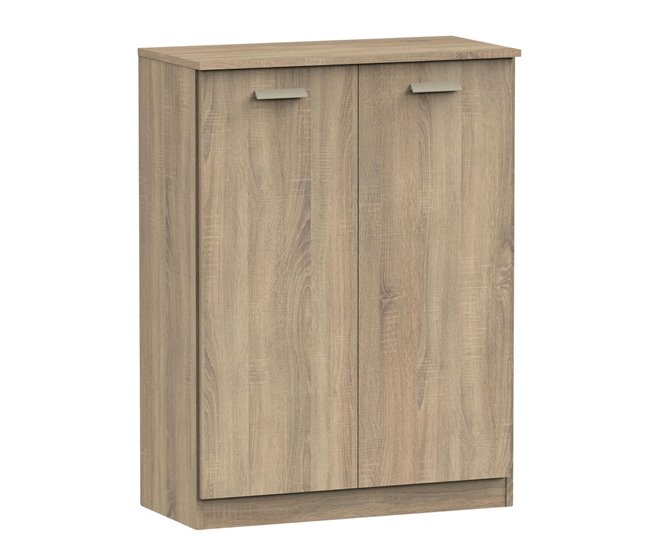 Sapateira auxiliar multiuso para corredor Madeira Clara