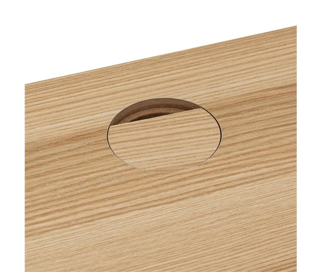 Extensão para hall de móveis de entrada Preto/ Madeira