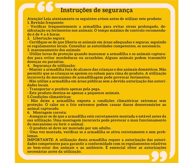 Armadilha para Animais Vivos Aço Outsunny Castanho