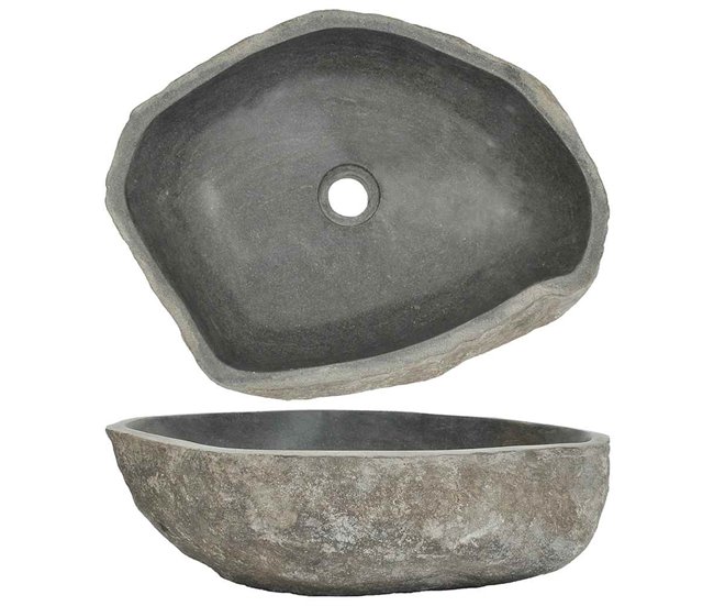 Lavatório - Lavabo - Pia de banheiro oval Antracite
