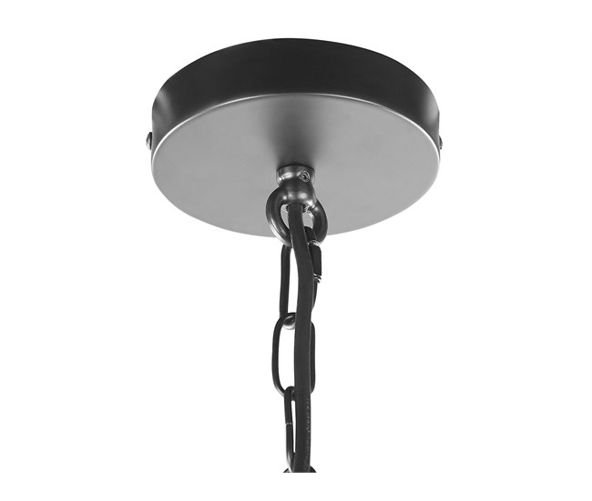 Beliani Candeeiro de tecto BASHILO Preto
