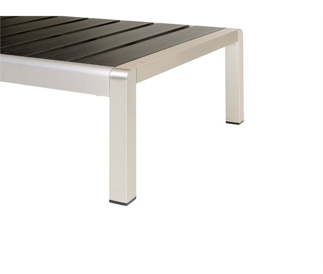Beliani Cadeira lounge/relax NARDO Branco/ Bege