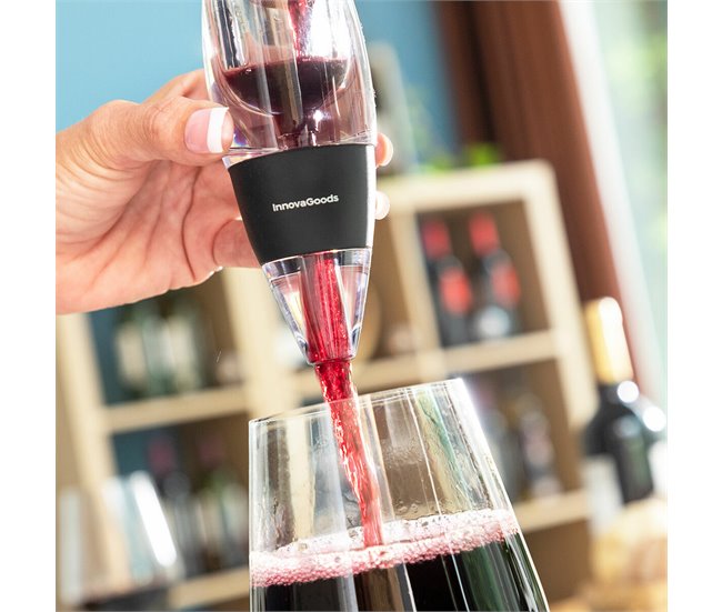 Arejador de Vinho com Filtro, Suporte e Capa Transparente