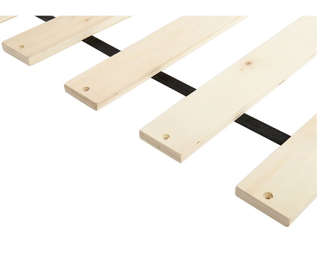 Beliani Cama com estrado MDF LIBERMONT 204x208 Castanho