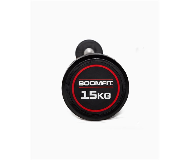 Barra Peso Fixo 15Kg - BOOMFIT Preto