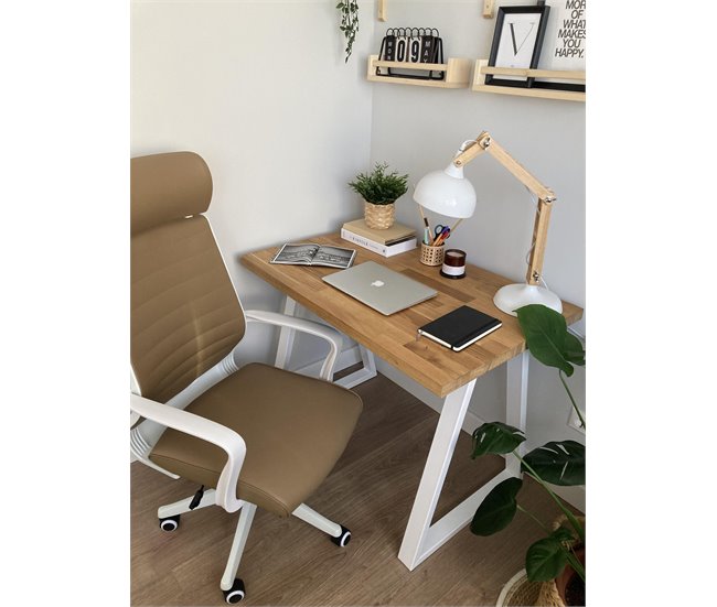 Beliani Candeeiro de mesa SALADO Branco