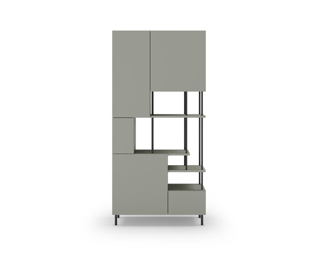 Estante PERLA 5 portas Verde