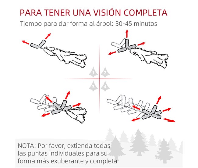 Árvore de Natal HOMCOM 830-751V01GN Verde