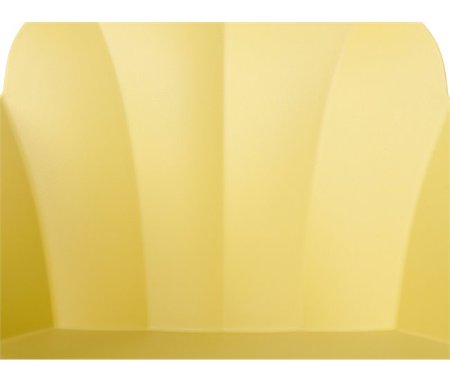 Beliani Cadeira de refeição SYLVA Amarelo