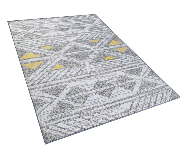Beliani Pelos curtos KARGI 160x230 Cinza Claro