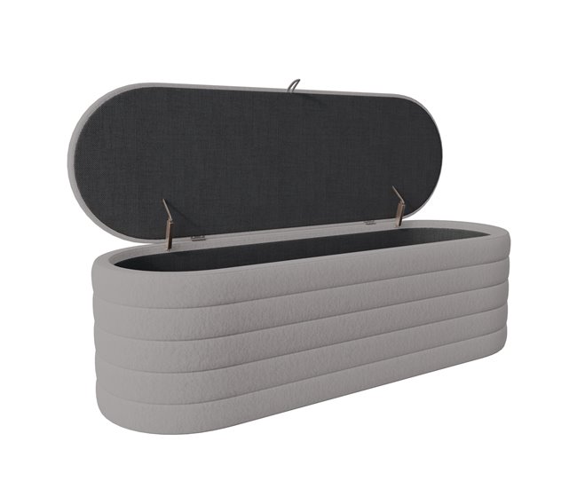 Bancos estofados 120x40 Cinza