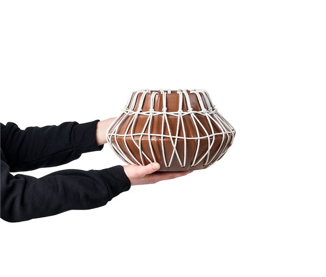 Beliani Jarro decorativo KLUET Castanho
