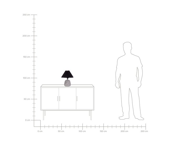 Beliani Candeeiro de mesa ZEYI Branco