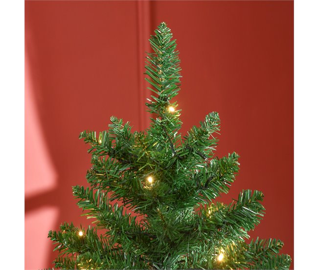 Árvore de Natal Artificial PVC, Metal HOMCOM, casa - natal Verde