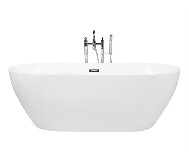 Beliani Banheira autónoma CARRERA 75x150 Branco