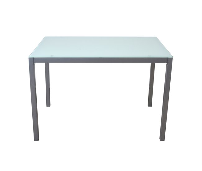 Mesa de cozinha cristal II fixa Branco