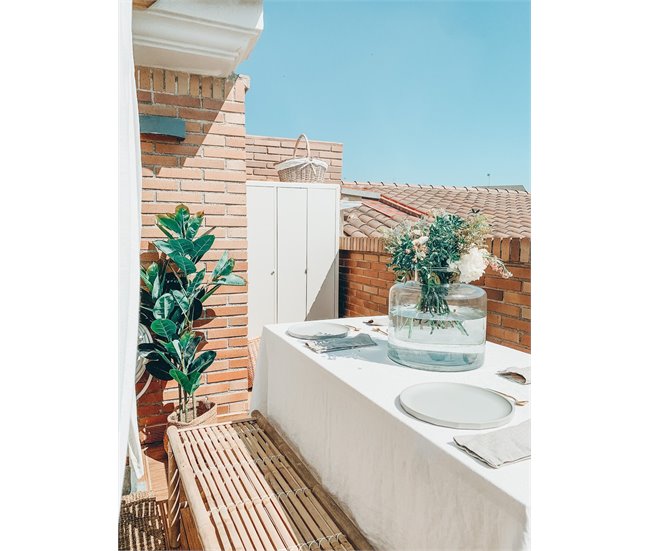 Beliani Planta artificial FICUS ELASTICA Verde