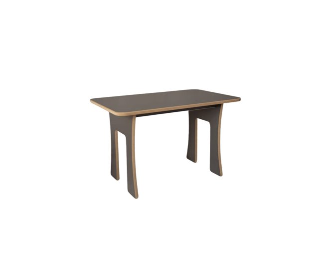 Mesa infantil cinza 80x50