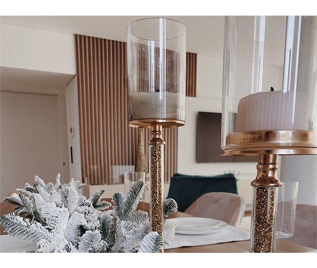 Beliani Candelabro ABBEVILLE Dourado