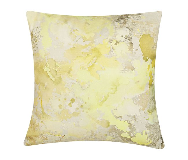 Beliani Almofada decorativa PACHIRA Amarelo