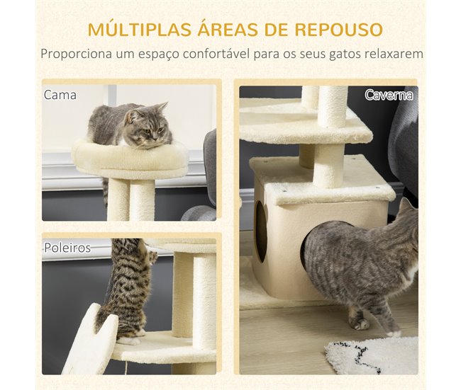 Árvore Arranhador para Gatos Bege