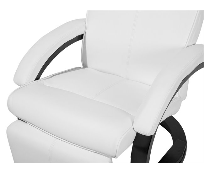 Beliani Sillón reclinable MIGHT Branco