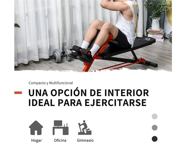Banco de haltere Steel, EVA Foram HOMCOM Multicor