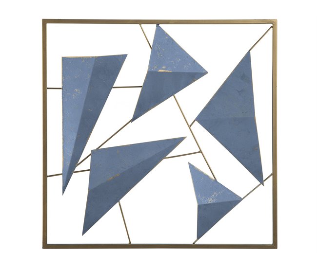 Beliani Decoração de parede ZINC Azul