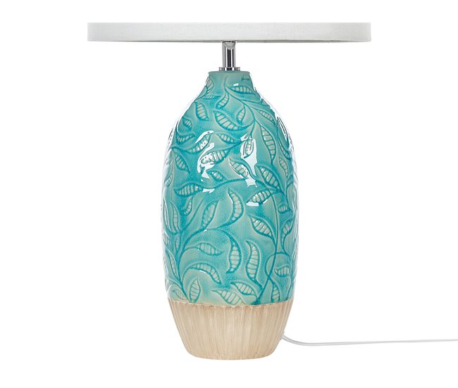 Beliani Candeeiro de mesa ATABA Azul